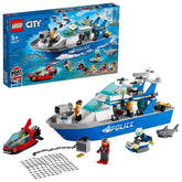 LEGO City Police Patrol Boat Building Kit for Ages 5+